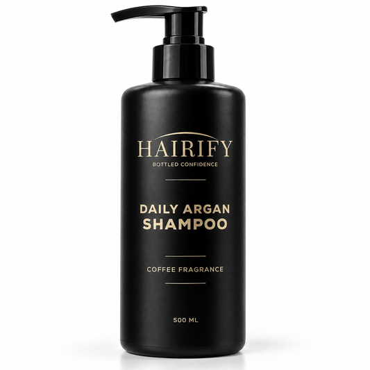 Hairify Daily Argan Shampoo 500 ml cu parfum de cafea