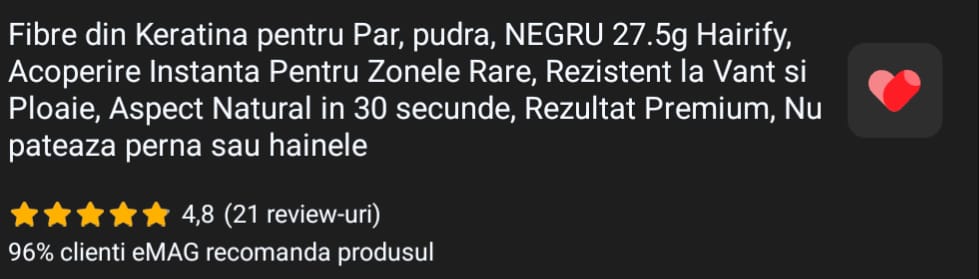 Review-uri Hairify pe emag