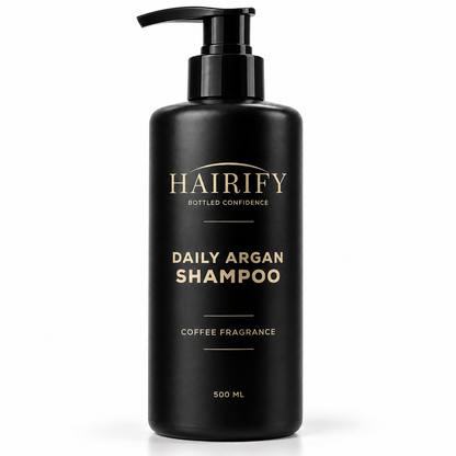 Hairify Daily Argan Shampoo 500 ml cu parfum de cafea – imagine principală