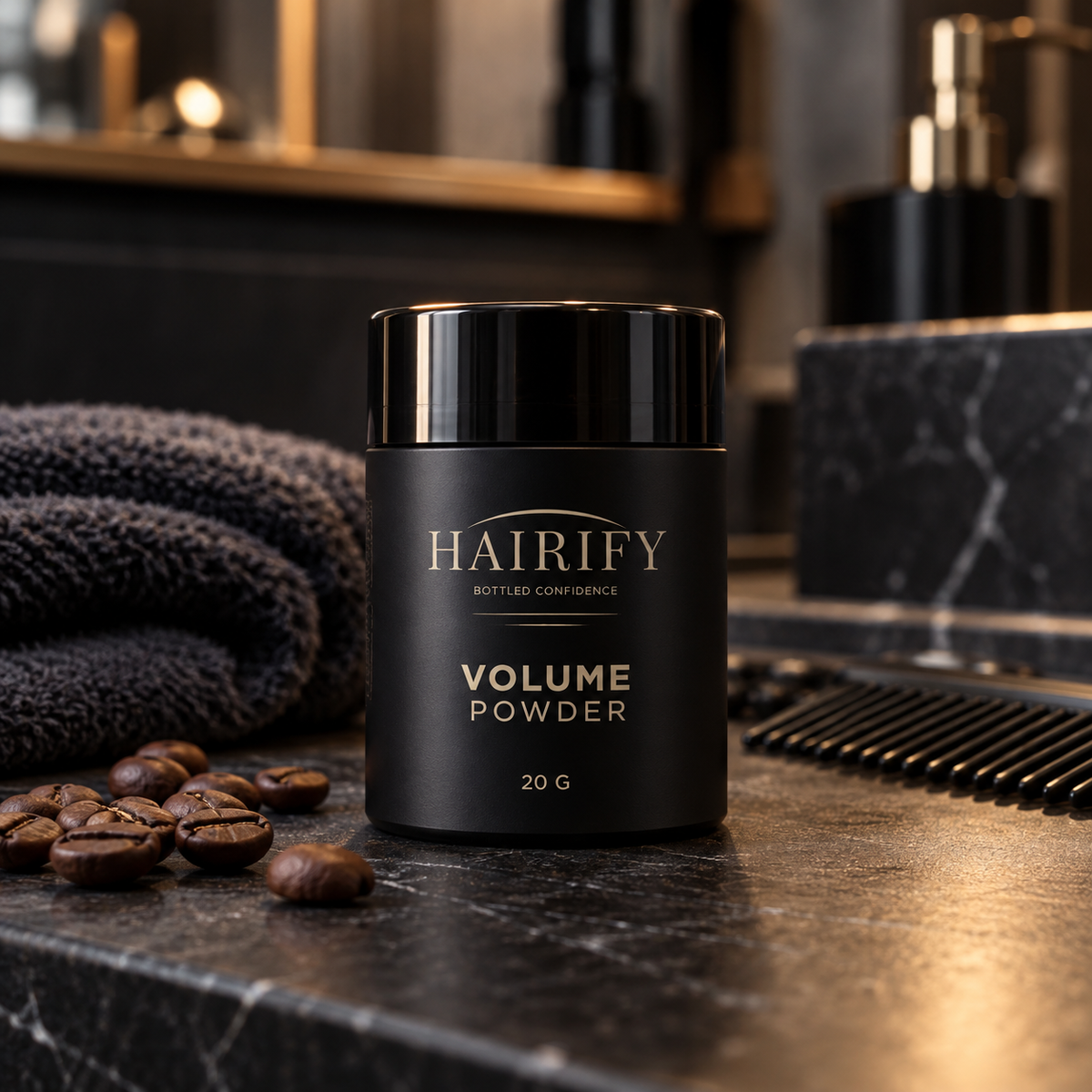 Hairify Volume Powder 20 g – fotografie lifestyle pentru grooming